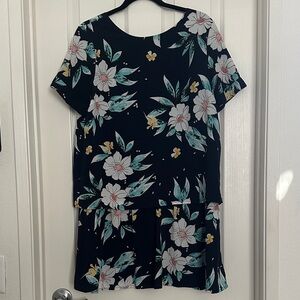 FRNCH Black Floral Mini Dress